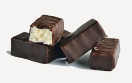 Chocolate covered  marshmallows